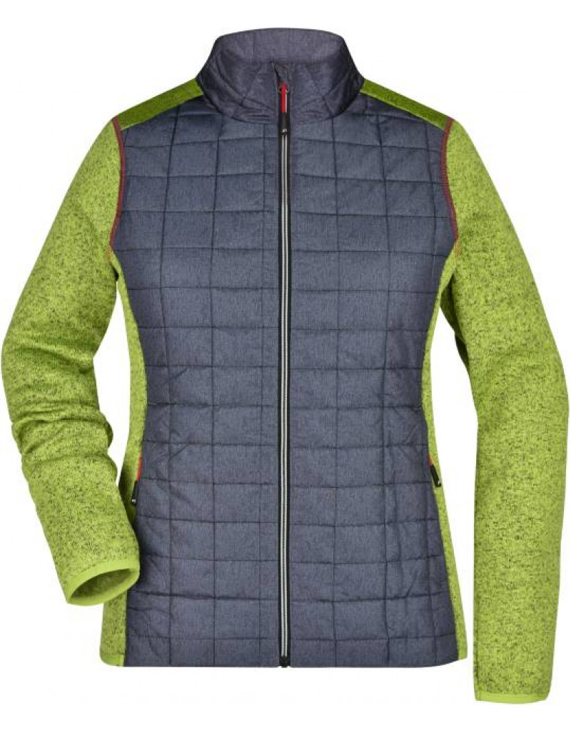 Jachetă hibridă tricotată pentru femei, fără glugă